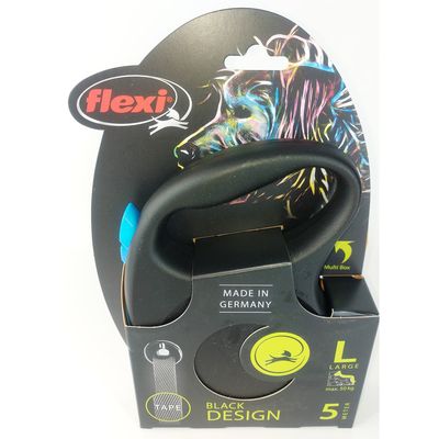 Laisse Flexi L sangle 5 mètres pour chien max 50 kg