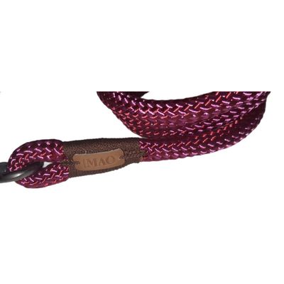 Laisse IMAO Hyde park. ø 11 mm x 1,2 mètre. Fuchsia . pour chien.