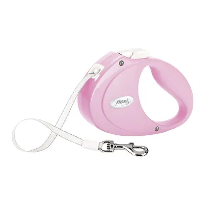 Laisse Flexi PUPPY XS 2 mètres rose sangle pour chien max 12 kg