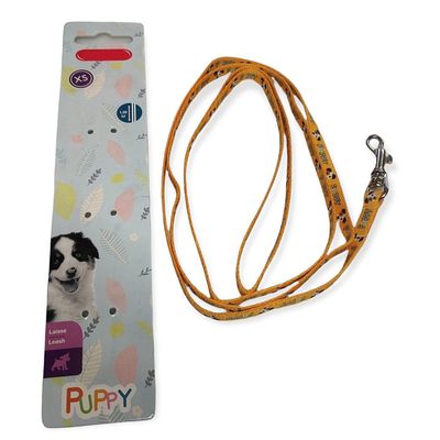 Laisse jaune PUPPY MASCOTTE 1,20m pour chiots