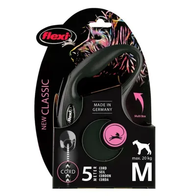 FLEXI - Laisse Flexi Classic Cordon M 5 m  chiens max 20 Kg