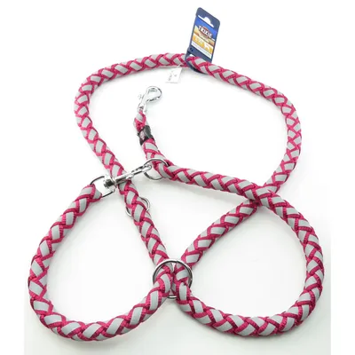 Trixie - Laisse Cavo Reflect ø18mm x 2 M. réglable Fushia pour chien