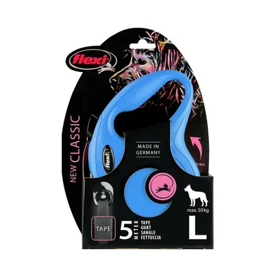 FLEXI - Laisse sangle 5 mètres L Max 50 KG   laisse pour chien