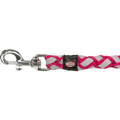 Laisse Cavo Reflect ø12mm x 2 M Fushia réglable pour chien