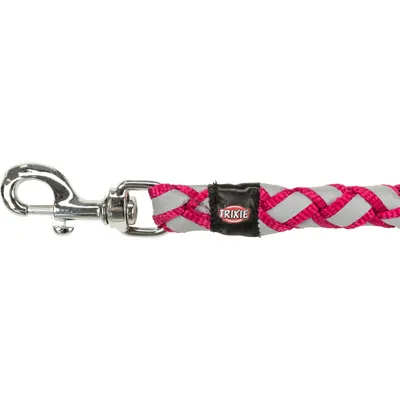 Trixie - Laisse Cavo Reflect ø12mm x 2 M Fushia réglable pour chien
