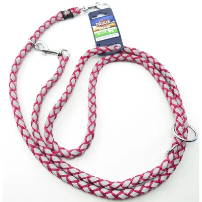 Trixie - Laisse Cavo Reflect ø12mm x 2 M Fushia réglable pour chien Trixie - Laisse Cavo Reflect ø12mm x 2 M Fushia réglable pour chien
