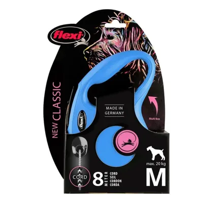 FLEXI - Laisse Flexi Classic Cordon M 8 m  chiens jusqu'à 20 Kg