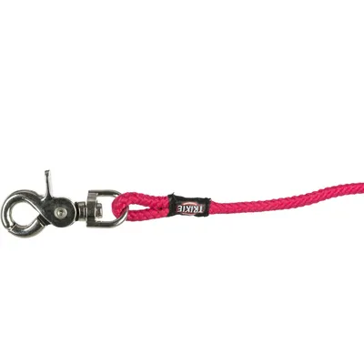 Trixie - Laisse à pister, ø 6 mm x 5 M rose ronde sans dragonne, pour chien
