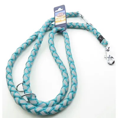 Trixie - Laisse Cavo Reflect  ø18mm x 2 mètres L-XL. réglable. Océan. pour