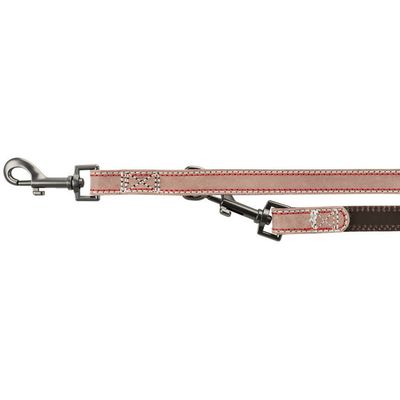 Laisse 20 mm x  2 M  en cuir réglable  pour chien
