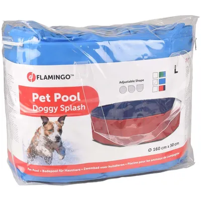 Flamingo - Piscine  ø 160 x 30 cm DOGGY SPLASH  pour chien