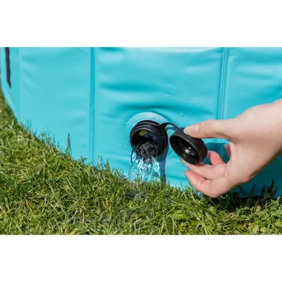 animallparadise - Piscine pour chien, Dimensions ø 160 × 30 cm gris /pétrol