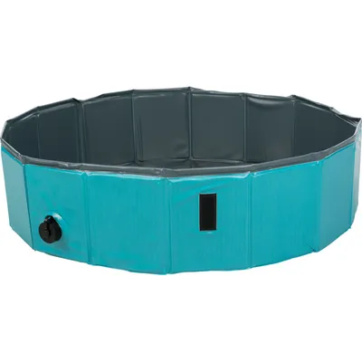 Piscine pour chien, Dimensions ø 160 × 30 cm gris /pétrole Piscine pour chien, Dimensions ø 160 × 30 cm gris /pétrole