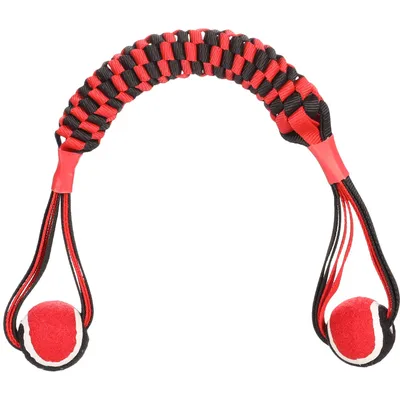 Bâton tissé Movas avec balle de tennis 55 cm jeux pour chien