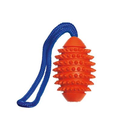 Karlie - Balle aqua football ruffus. 11 cm. orange. pour chien.