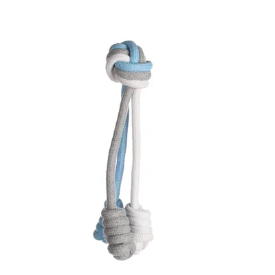 Jouet 3 cordes avec balle nouée ø 5 cm x 22 cm pour chien