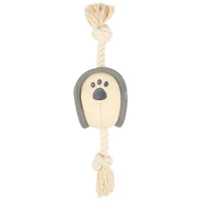 Jouet balle et corde Natural fun taille ø 8  x 33 cm pour chien