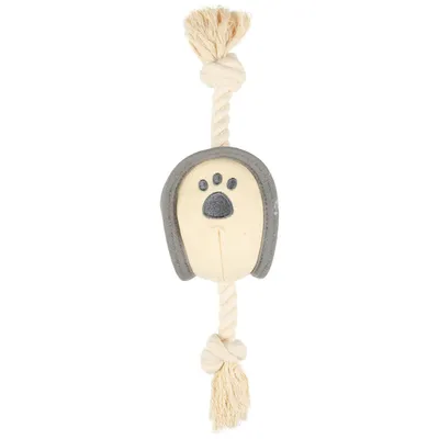 Jouet balle et corde Natural fun taille ø 8  x 33 cm pour chien