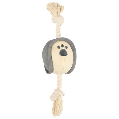 Jouet balle et corde Natural fun taille ø 8  x 33 cm pour chien