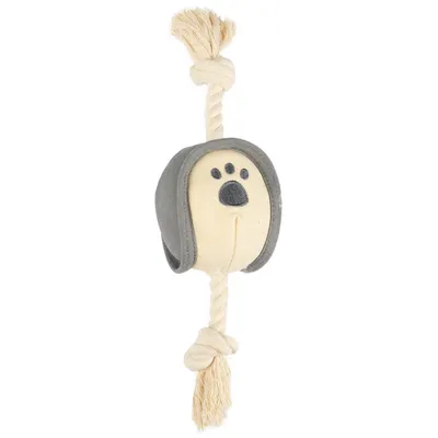 Jouet balle et corde Natural fun taille ø 8  x 33 cm pour chien