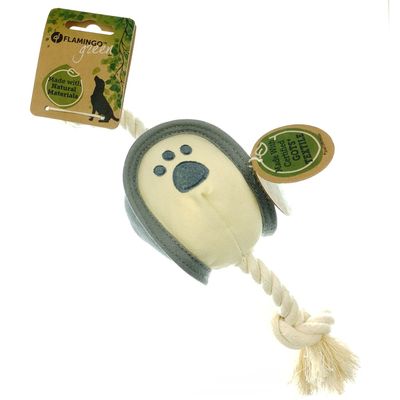 Jouet balle et corde Natural fun taille ø 8  x 33 cm pour chien