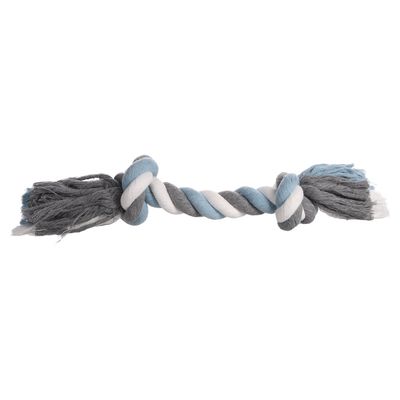 Jouet Corde avec 2 nœuds Bleu ø 9 cm x 40 cm XL pour chien