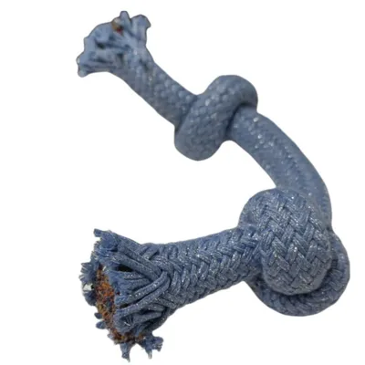 Corde COSMIC  2 nœuds, taille ø 2 cm x 25 cm, jeux pour chien.