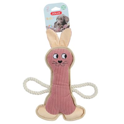 Jouet Lapin rose BUDDY pour chien