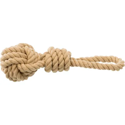 Corde de jeu avec balle tressée pour chien ø 8/35cm.