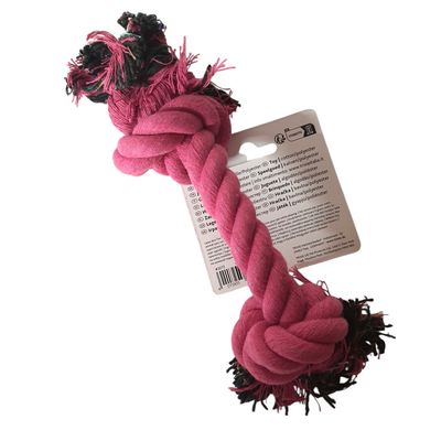 Corde de jeu Rose pour chien 26 cm, jeux pour chien