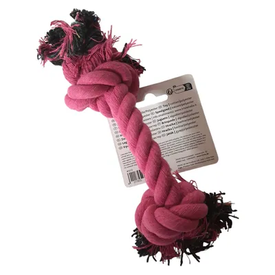 Corde de jeu Rose pour chien 26 cm, jeux pour chien