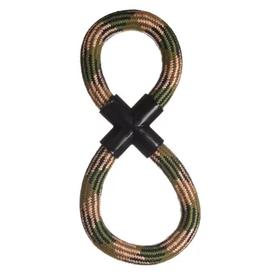 Jouet corde en 8 Corde à tirer camouflage 16 x 38 x 3 cm pour chien