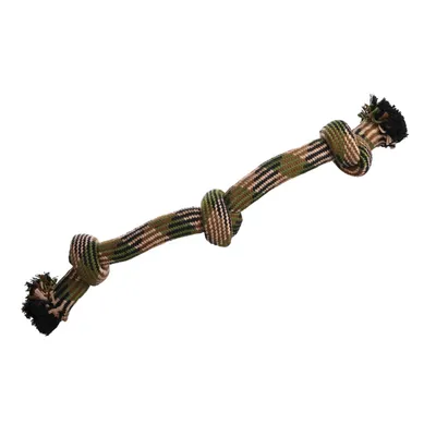 Jouet Corde avec 3 nœuds Camouflage ø 10.5 x 70 cm pour chien