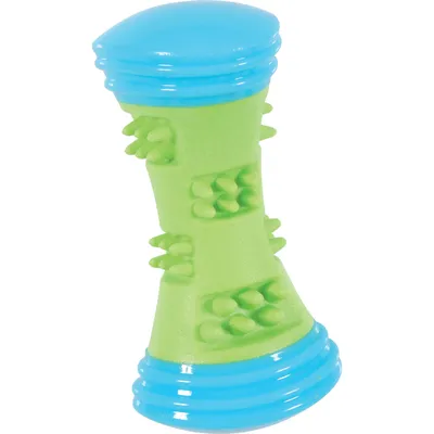 zolux - Jouet haltère Sunset 15 cm vert pour chien