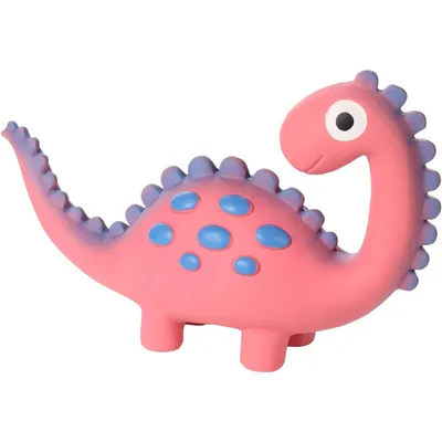 jeux Dinosaure rose en latex hauteur 14.5 cm pour chien