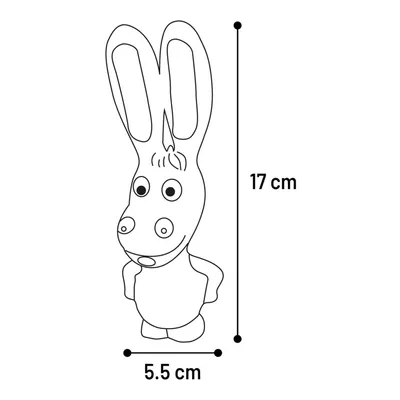 Flamingo - Jouet chien Teeta Âne, Chien, Renard, Lapin 17 cm H vendu a l'un