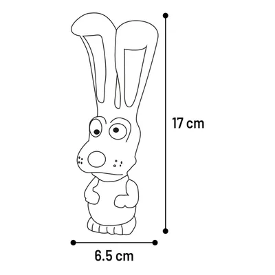 Flamingo - Jouet chien Teeta Âne, Chien, Renard, Lapin 17 cm H vendu a l'un