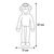 Flamingo - Jouet Singe Madina  57cm pour chien