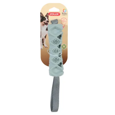 Jouet os TPR cache friandises 38.5 cm , KAKI pour chien