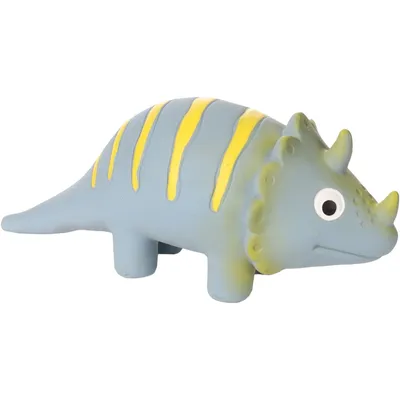 jeux Dinosaure gris en latex hauteur 9 cm pour chien