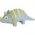 Flamingo - Jouet Dinosaure gris en latex hauteur 9 cm pour chien