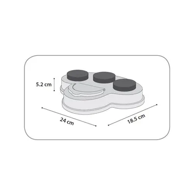 Flamingo - jeux cache friandise ALBERT BRAIN TRAIN 1. 24 x 18.5 x 5.2 cm po