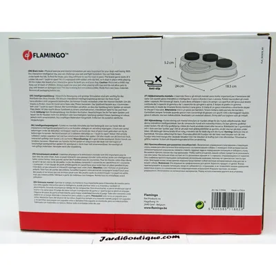 Flamingo - jeux cache friandise ALBERT BRAIN TRAIN 1. 24 x 18.5 x 5.2 cm po