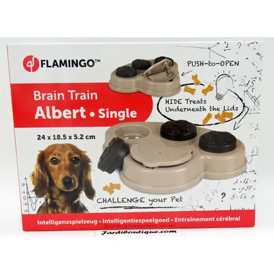 Flamingo - jeux cache friandise ALBERT BRAIN TRAIN 1. 24 x 18.5 x 5.2 cm po