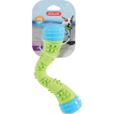 zolux - Jouet Boomerang Sunset 23 cm vert pour chien