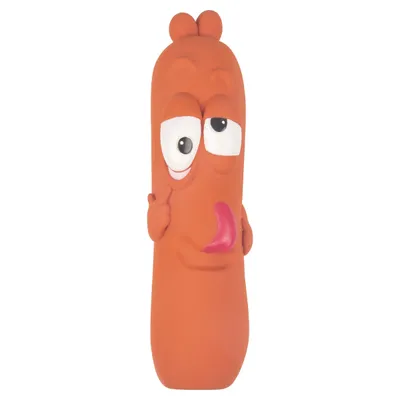 Flamingo Hundespielzeug Latex Tipsy Wurst braun Flamingo Hundespielzeug Latex Tipsy Wurst braun
