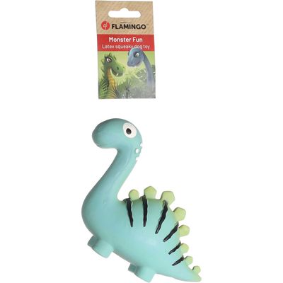 jeux Dinosaure vert en latex  hauteur 13.5 cm pour chien