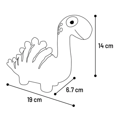 jeux Dinosaure vert en latex  hauteur 13.5 cm pour chien