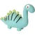 Flamingo - Jouet Dinosaure vert en latex  hauteur 13.5 cm pour chien
