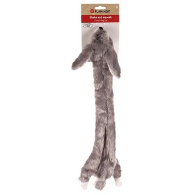 jeux Lapin Alisa gris 55 cm pour chien